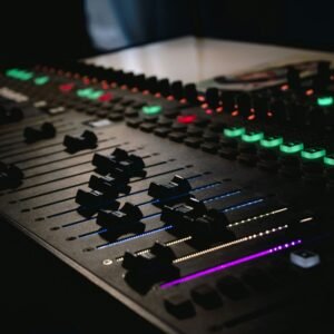 A mix in progress at the 5Hunnid4teen console
